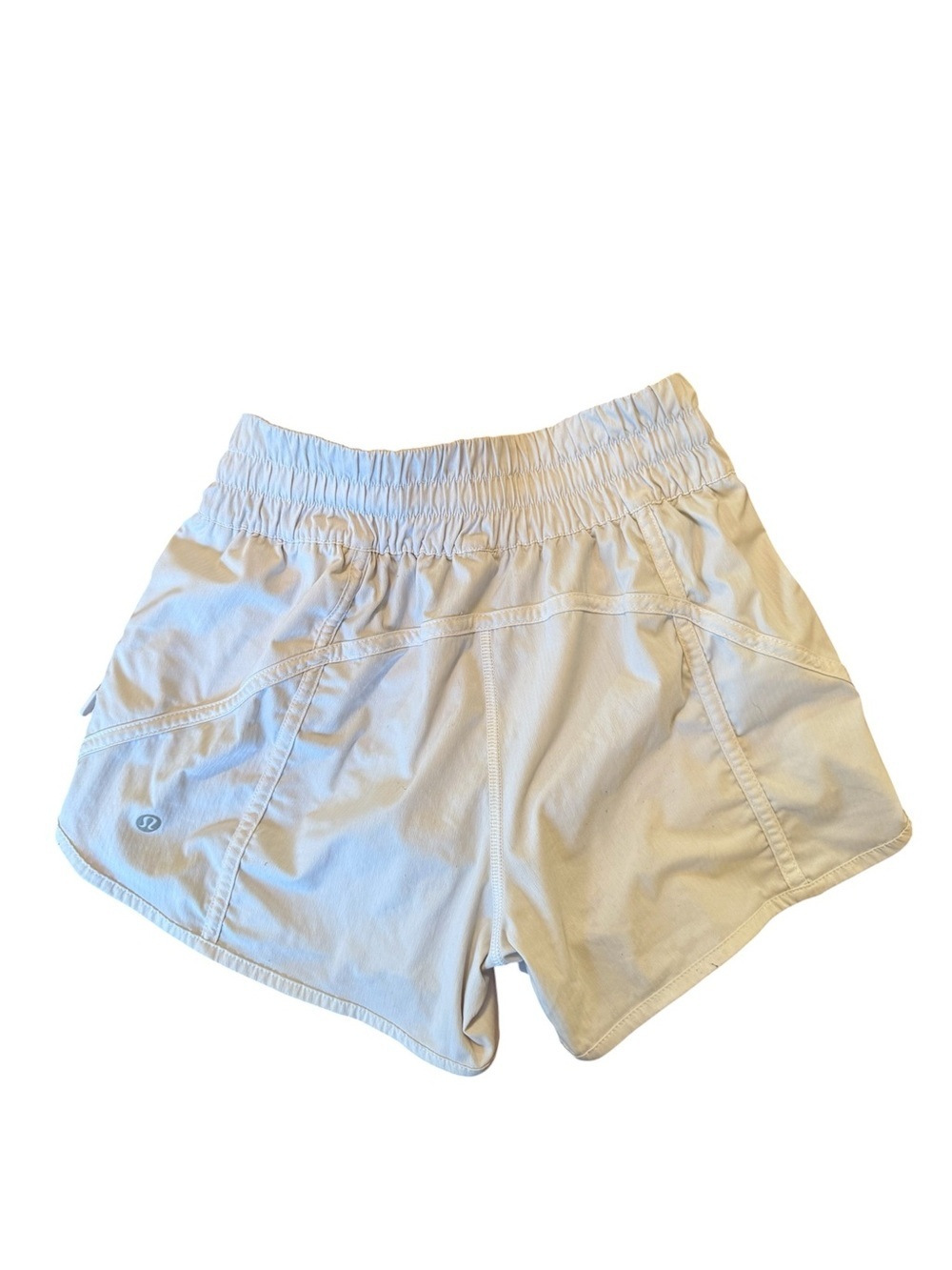 Lululemon Hotty Hot High-Rise Lined Athletic Shorts. White. Size 4